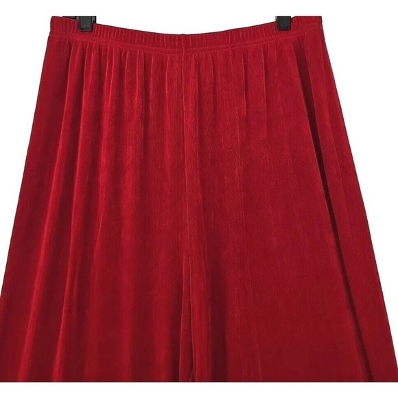 Drapers & Damons ~Woman Size XL~ Red Pull On Pants Slinky Elastic Waist. - Picture 9 of 12